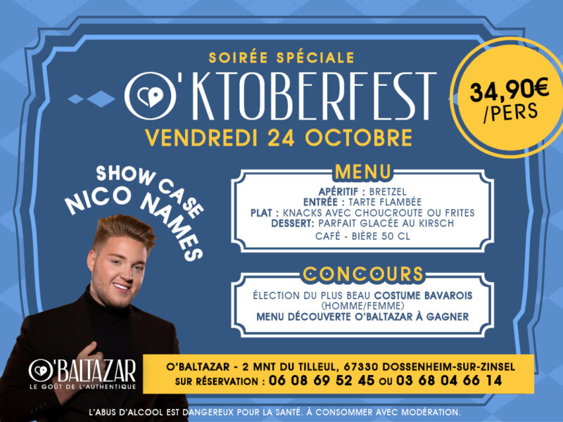 Soirée Spéciale O’ktoberfest – 24/10/2025