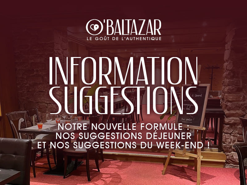 Les suggestions chez O’Baltazar